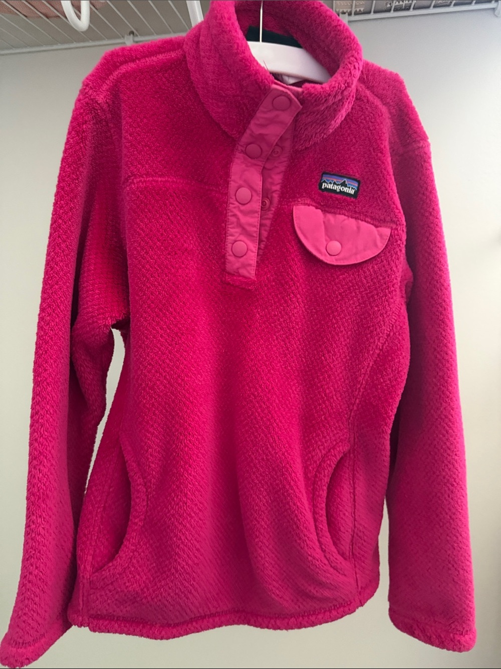 Patagonia Pink Snap-T Fleece Pullover